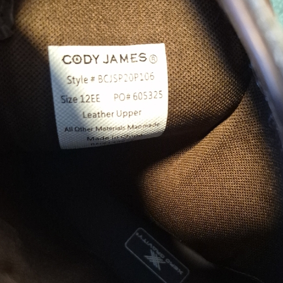 Men's Western Leather Boots in Dark Brown - Picture 16 of 16